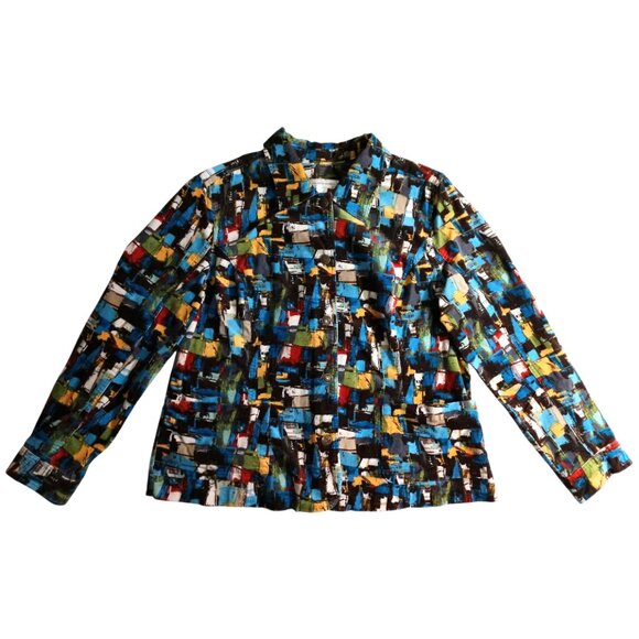 Christopher & Banks Women's Button Up Long Sleeve Corduroy Jacket XL X-Large - Picture 1 of 8